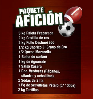 Paq #26 Aficion (3Kg de Paleta)