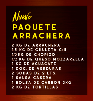 Paq Mix #27 Arrachera (2kg de arrachera-1.5kg chuleta c/h)