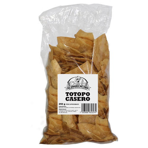 Totopo Casero Economico 250 gr